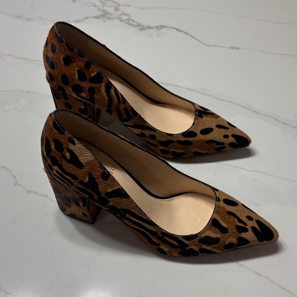 Vince Camuto Animal Print Block Heels - Picture 3 of 12